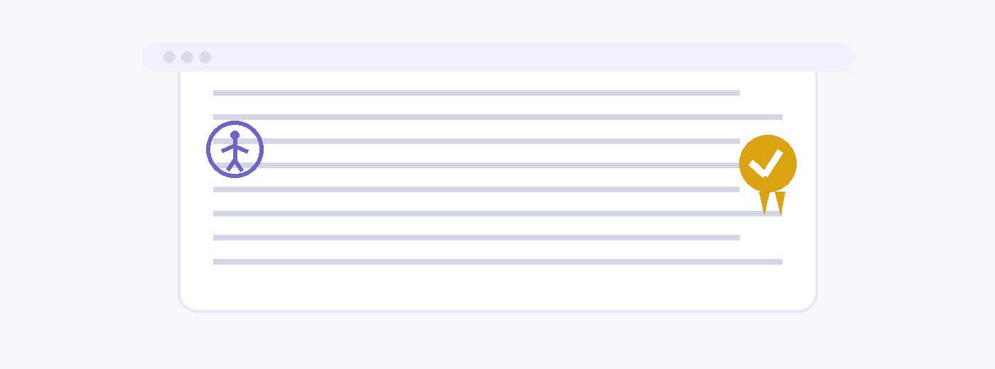 Illustrazione: documento certificato con badge e pannello di verifica check-list